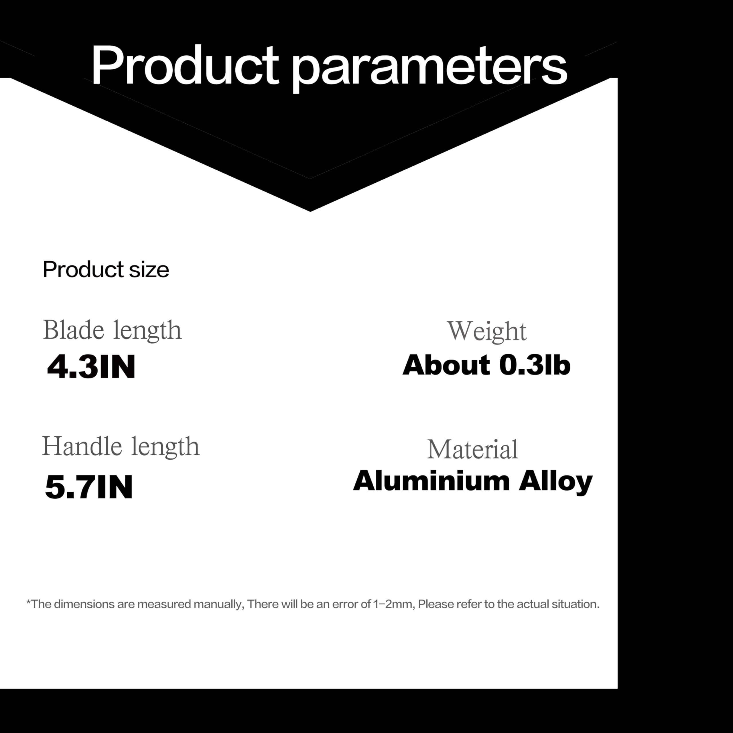 WARHERO Aluminium Alloy Practice Tools Trainer NOT Real NOT Sharp Blade (Black and Orange)