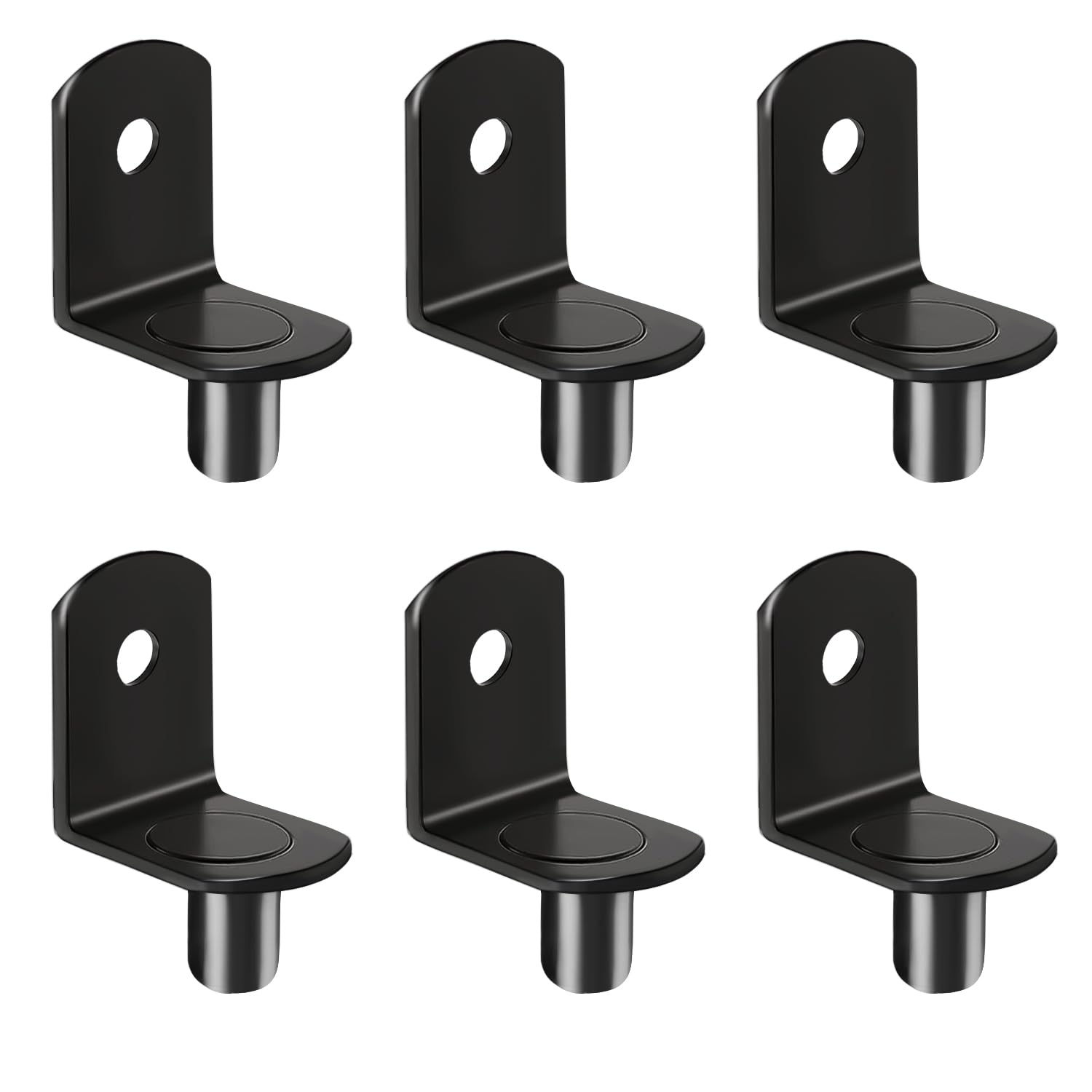 "50 Pcs 6mm Shelf Pins, L-Shaped Nickel Plated Shelf Support Pegs with Hole for Cabinet, Bookcase, Closet, Kitchen Furniture - Durable Metal Bracket Holders". — Amazon image 8
