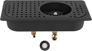 Machine à laver les tasses en acier inoxydable barre noire Rinceur de verre Nettoyant Équipement Filetage mâle Boîte de rinçage sans nettoyage Robinet Barre d'eau haute pression