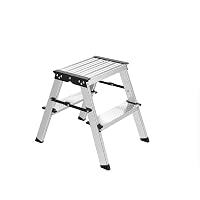 Amig Sgabello Pieghevole 2 Gradini Alluminio 39x44x30 cm