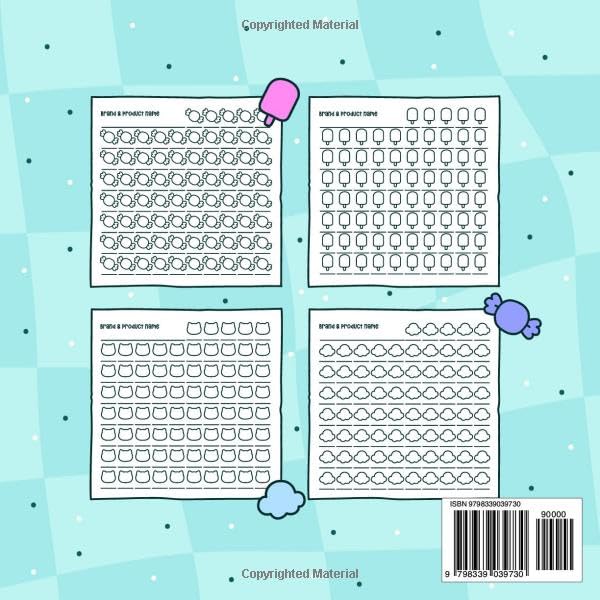 Color Swatch: Cute, Bold & Easy Test Chart Coloring Logbook - Image 2