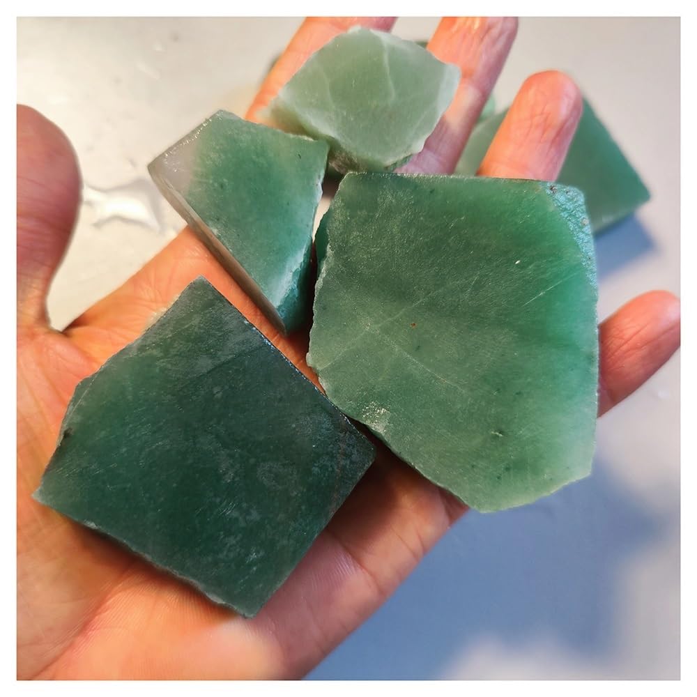 Cuarzo Verde Natural contra Estrés con Soporte Collar Piedra de Cristal 90g