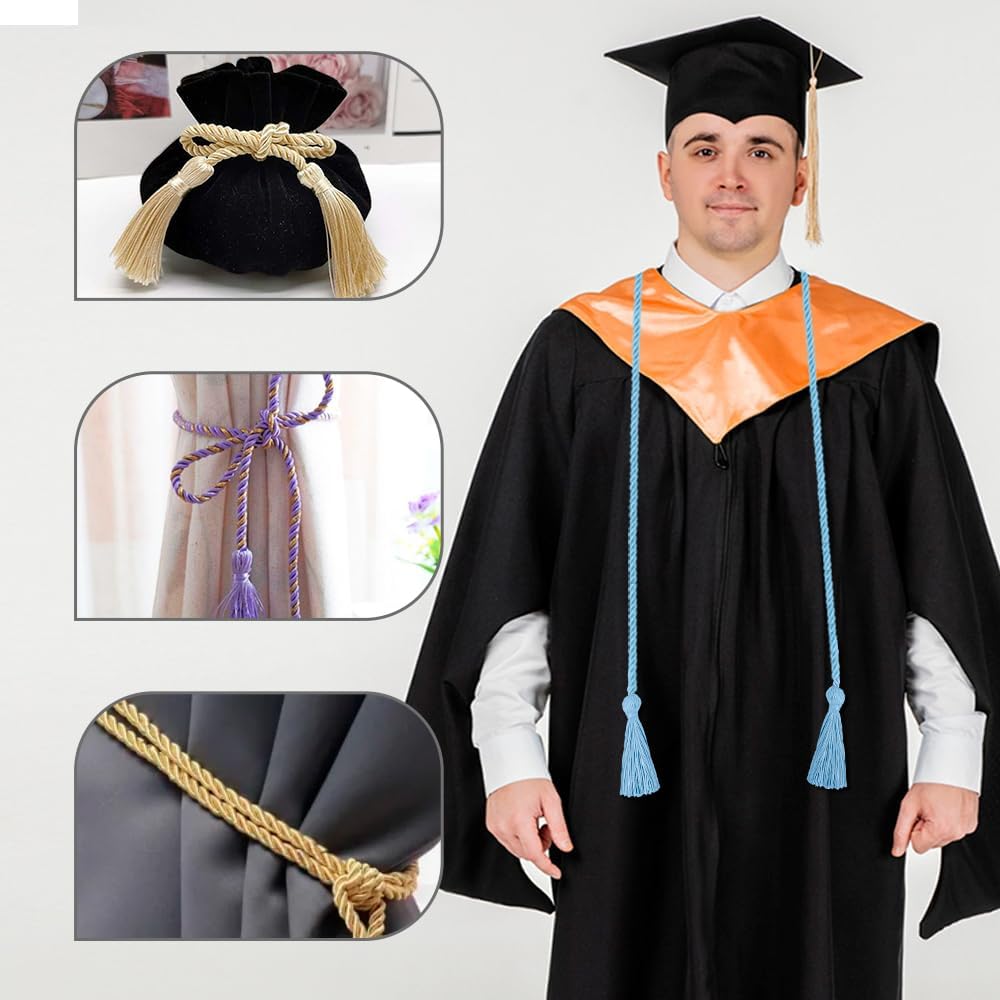 Graduation Cords, Cords for Graduation 2026, Graduation Cords 2026, Graduation Honor Cord with Tassel 67" Long, Graduation Ropes Cords, Graduation Honor Cord for Bachelor Gown Master Doctoral,Sky Blue