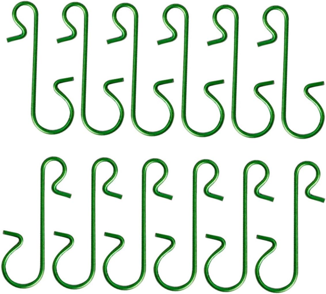 300pcs Shape Flower Hooks for Christmas Tree Decoration Plated Hanging Clips for Ornaments and Garlands for Holiday Home Decor