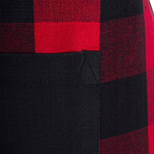 Dii Unisex Buffalo Check Kitchen Collection, Classic Farmhouse Chef Apron, One Size, Red & Black #TOP2