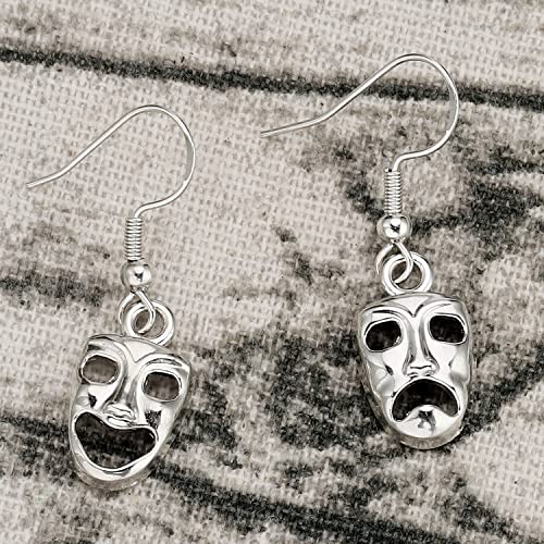 Image of Theatre Gift Earrings for Women Teen Actress Comedy and Tragedy Masks Actor Theatre Merch Drama Earrings