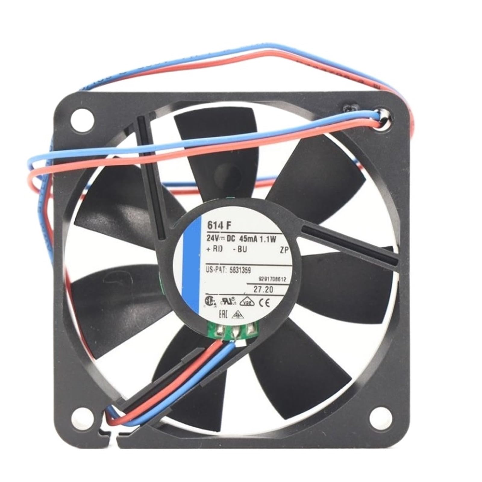 Lzikkgki One Color 614F 24V Dc 1.1W 6015 60X60x15mm 6Cm 3900Rpm Cooling Fan