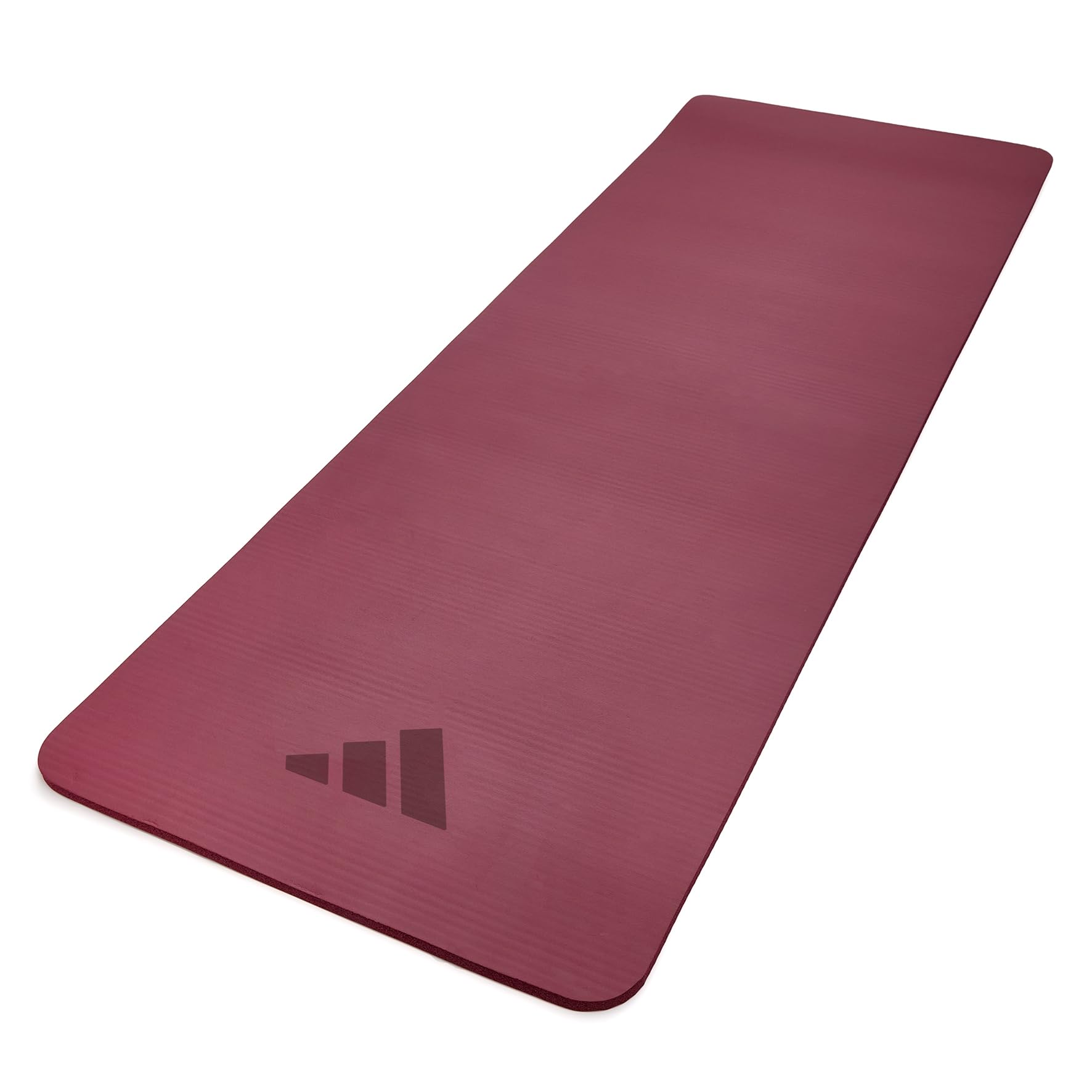 adidas Pilates-Matte | NBR-Schaum, gerippte Oberfläche, 2-in-1-Tragegurt als Dehnhilfe – ideal für Pilates und Yoga zuhause