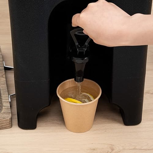 Miniatura 6 de Restaurantware Cater Tek - Dispensador de bebidas de 5 galones, 1 dispensador de bebidas aislado, asas integradas para bebidas calientes y frías,