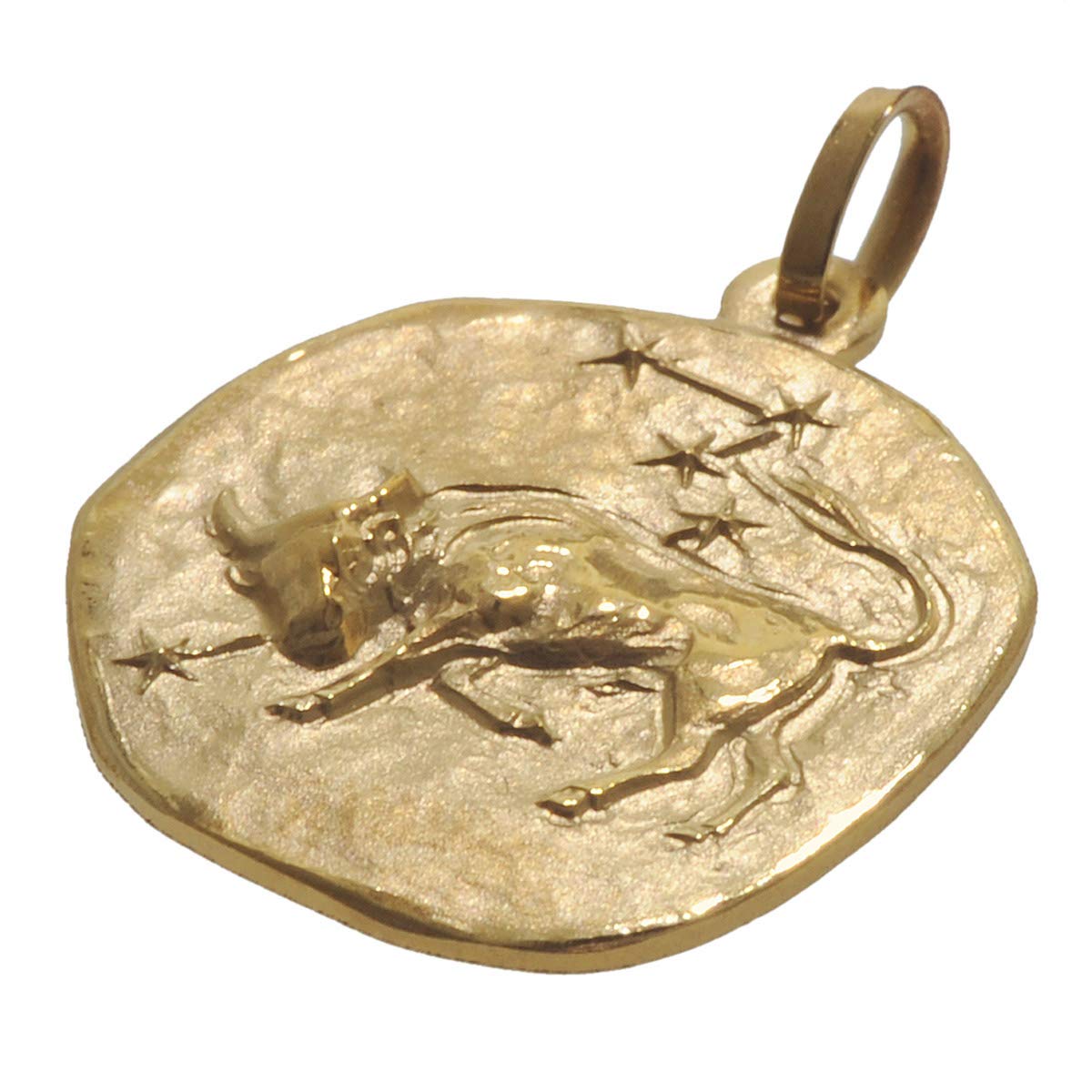 trendor Sternzeichen-Anhänger Stier 333 Gold 16 mm 08725-05 | Anhänger Tierkreiszeichen für Damen, Herren und Kinder, Echtgold,
