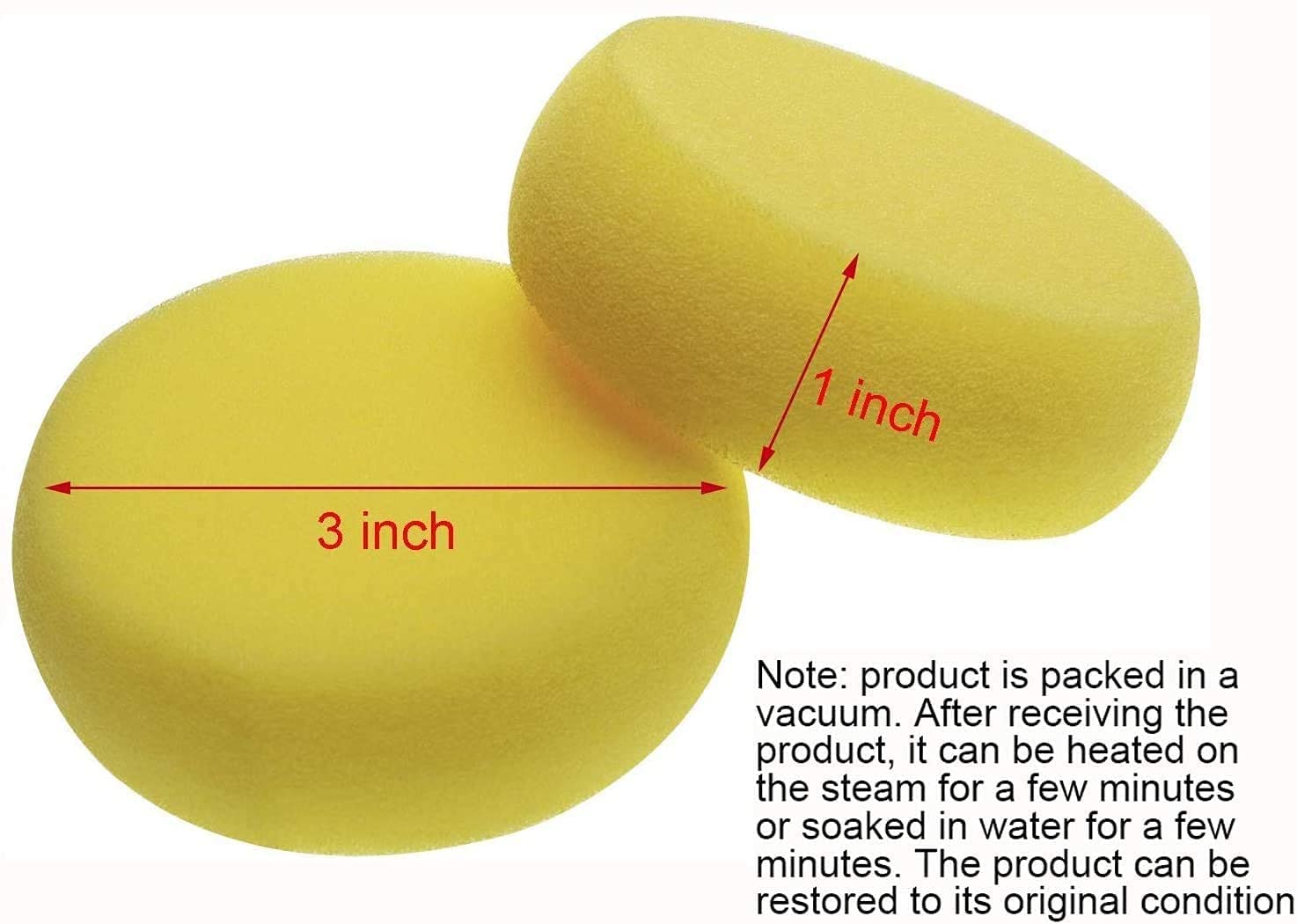Amazon Brand β Umi Round Synthetic Paint Sponge for Painting, Crafts, Pottery, Cleaning and More (Set of 4 pc)