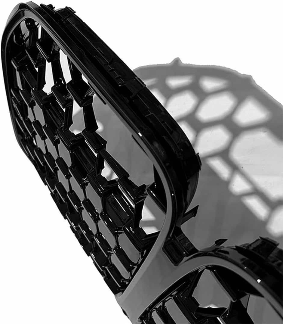 Front Grill Fit for 2021 2022 2023 2024 BMW 4 Series G22 Front Grille Front Grill Replacement Front Grille Assembly for BMW Accessories Front Bumper Grill Glossy Black Honeycomb No ACC