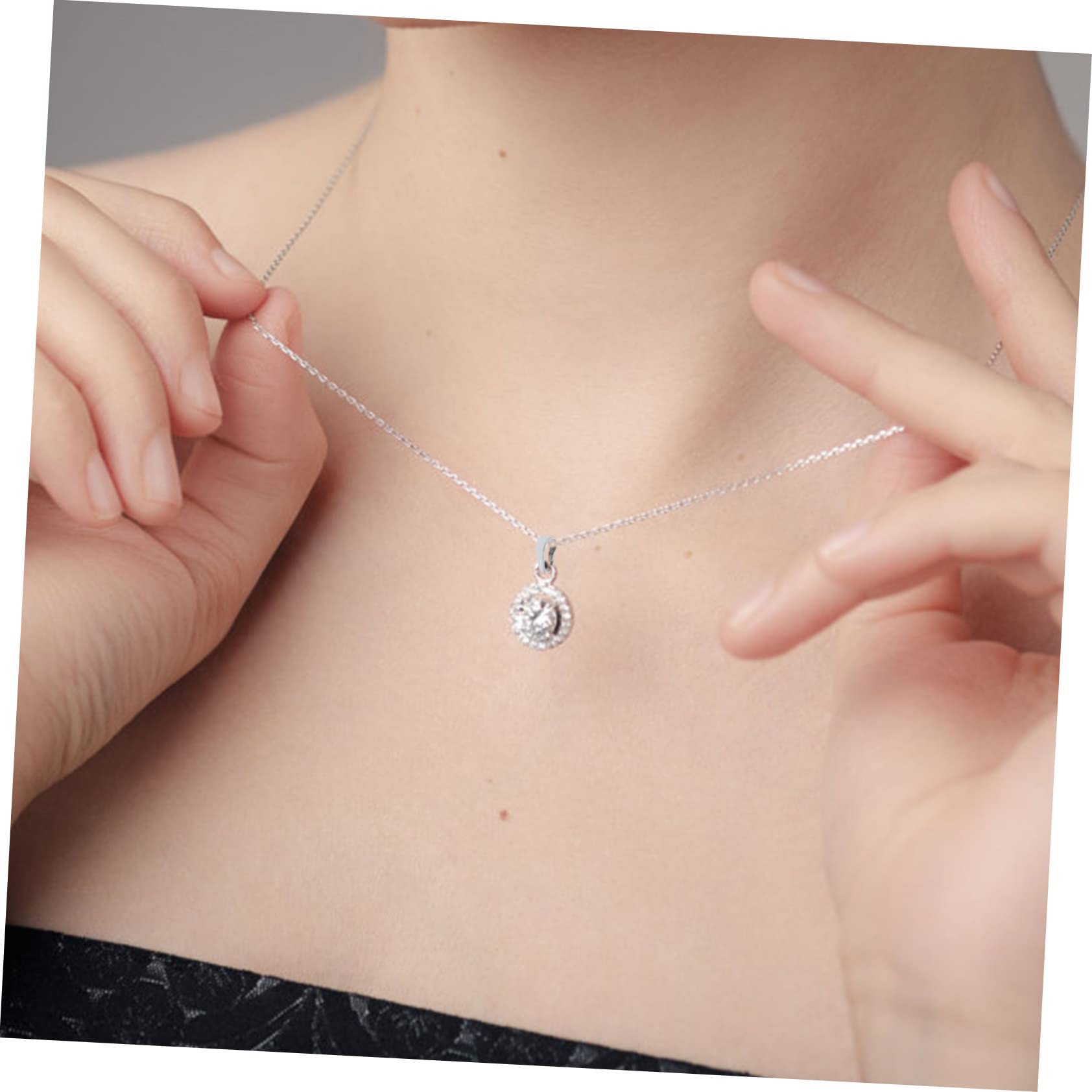 SHINEOFI 30 Stk hängende Schnalle armbandverschluss anhängerstecker silberne Klemmschlaufe DIY-Halsketten-Ergebnisse Schmuckanhängerverschlüsse Verschlüsse Kettenverbinder Silber- Silver