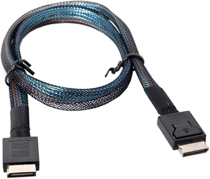 chenyang OcuLink PCIe PCI-Express SFF-8611 4i to OcuLink SFF-8611 SSD Data Active Cable 50cm