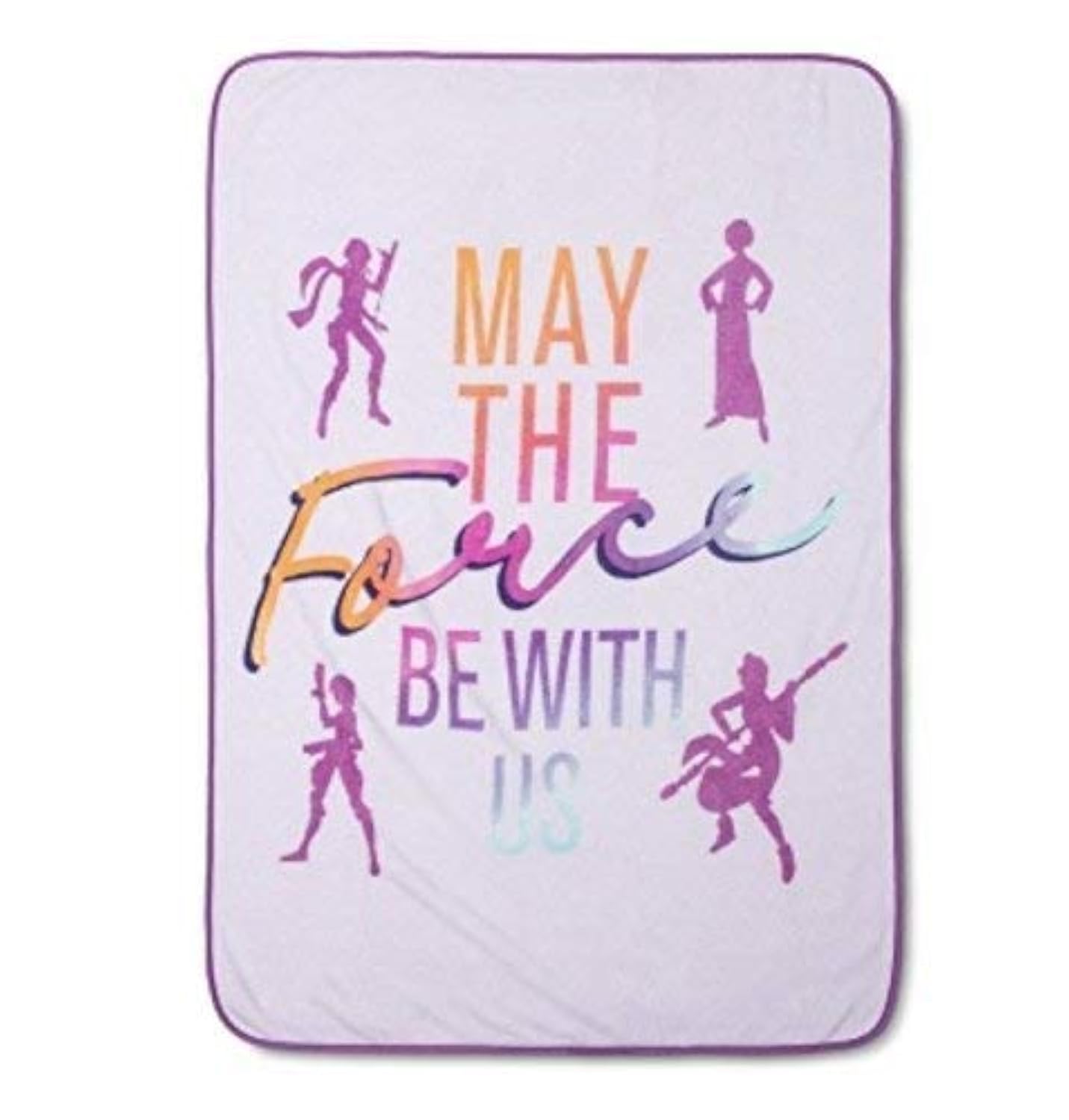 Jay Franco Star Wars Forces of Destiny Throw Blanket, Purple