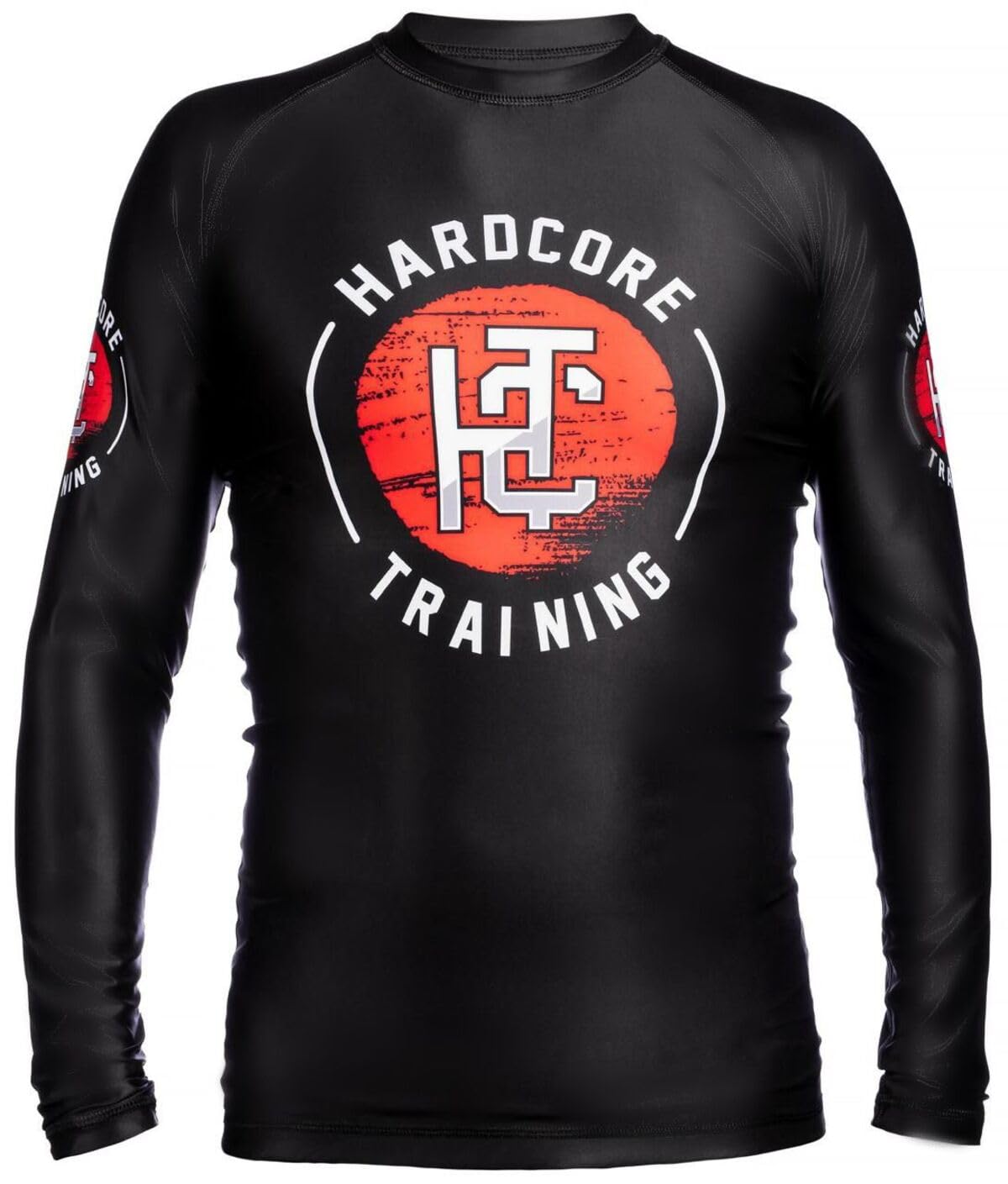 Hardcore Training Rash Guard Mężczyźni Kompresja Koszulka Długi Rękaw BJJ MMA No-Gi Obcisła Grappling Boks