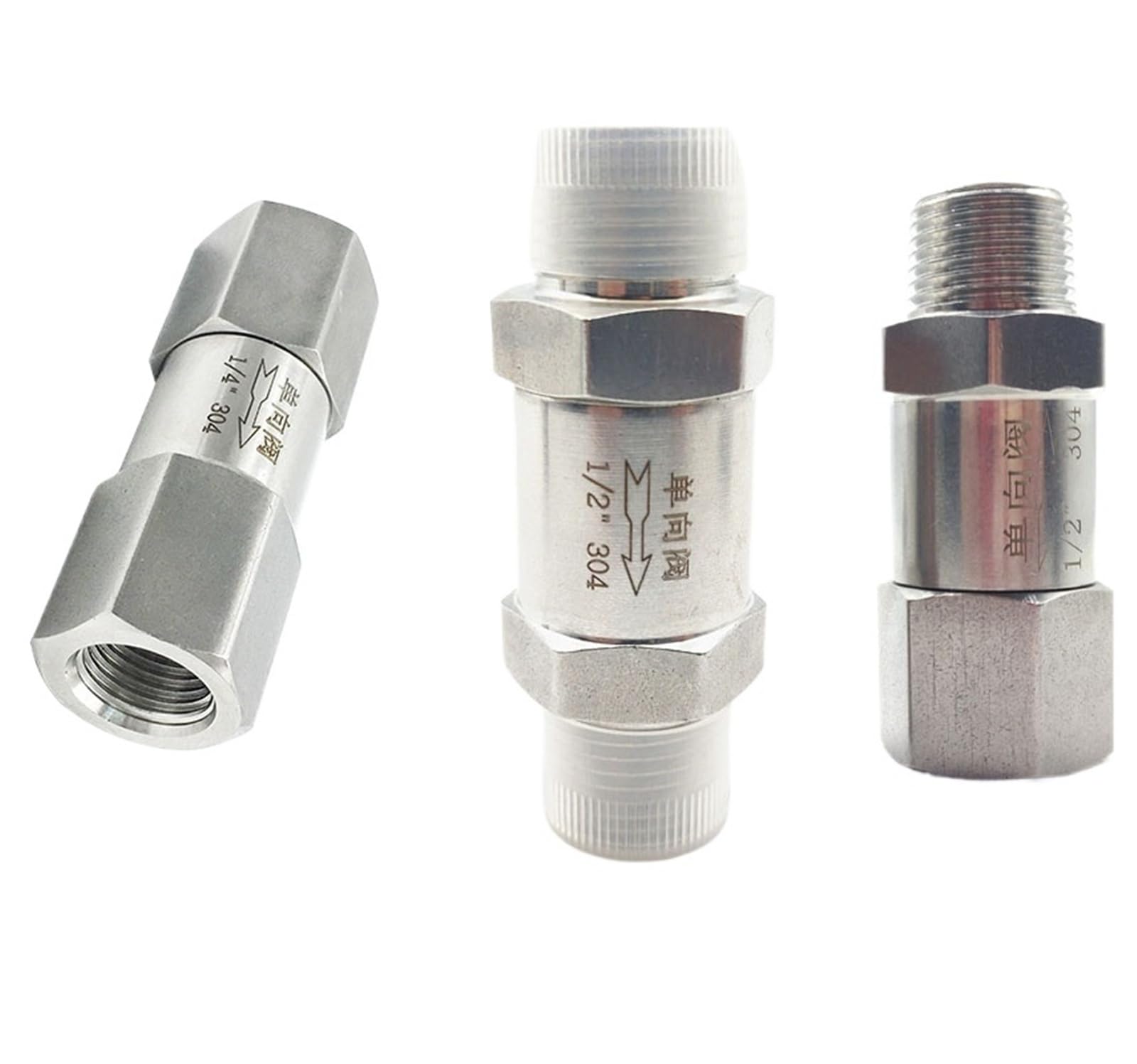Clapet anti-retour 3/4 inox 304 anti-corrosion pour étanchéité vapeur