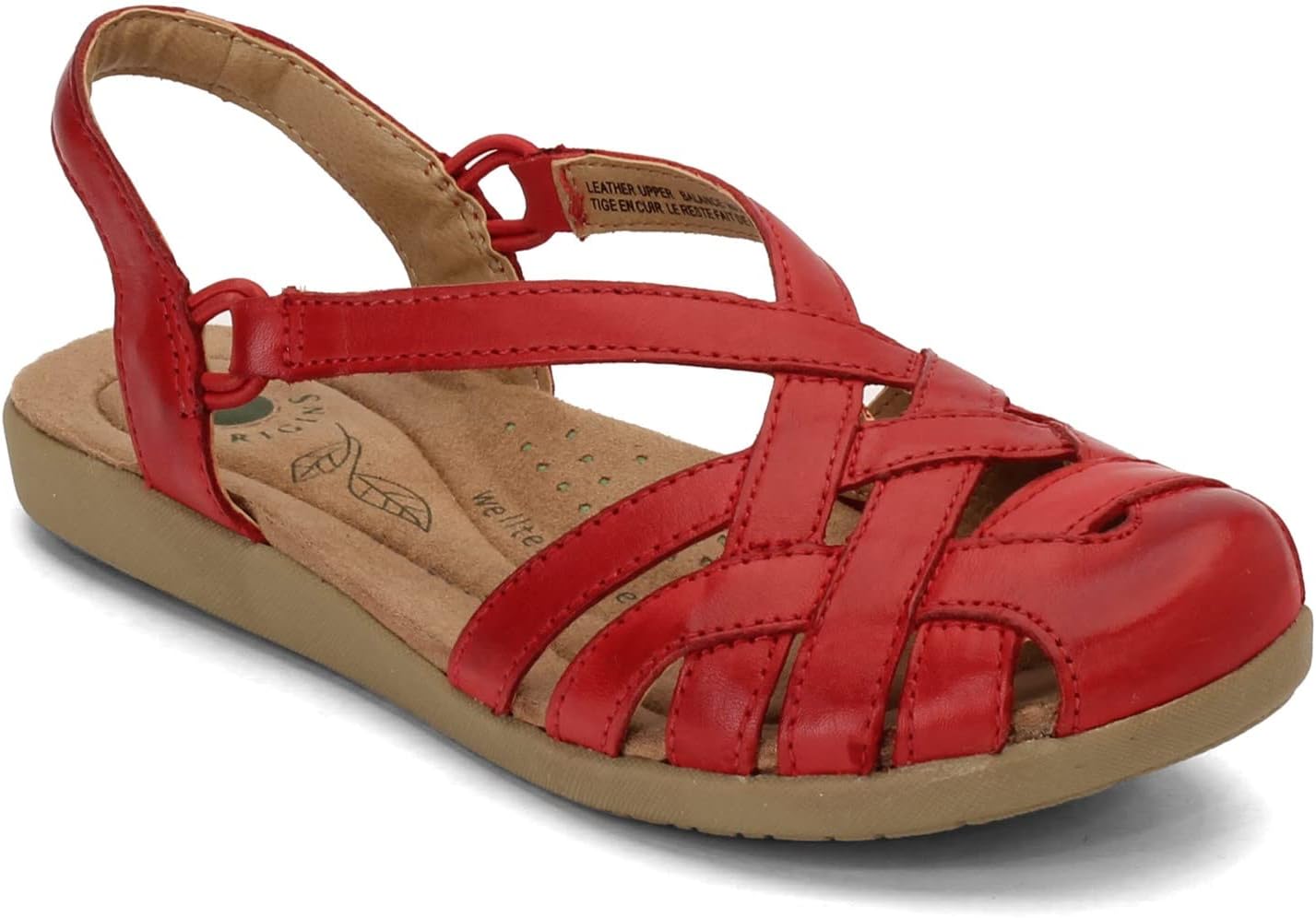 Earth Origins Women's, Nellie Sandal RED 7 M