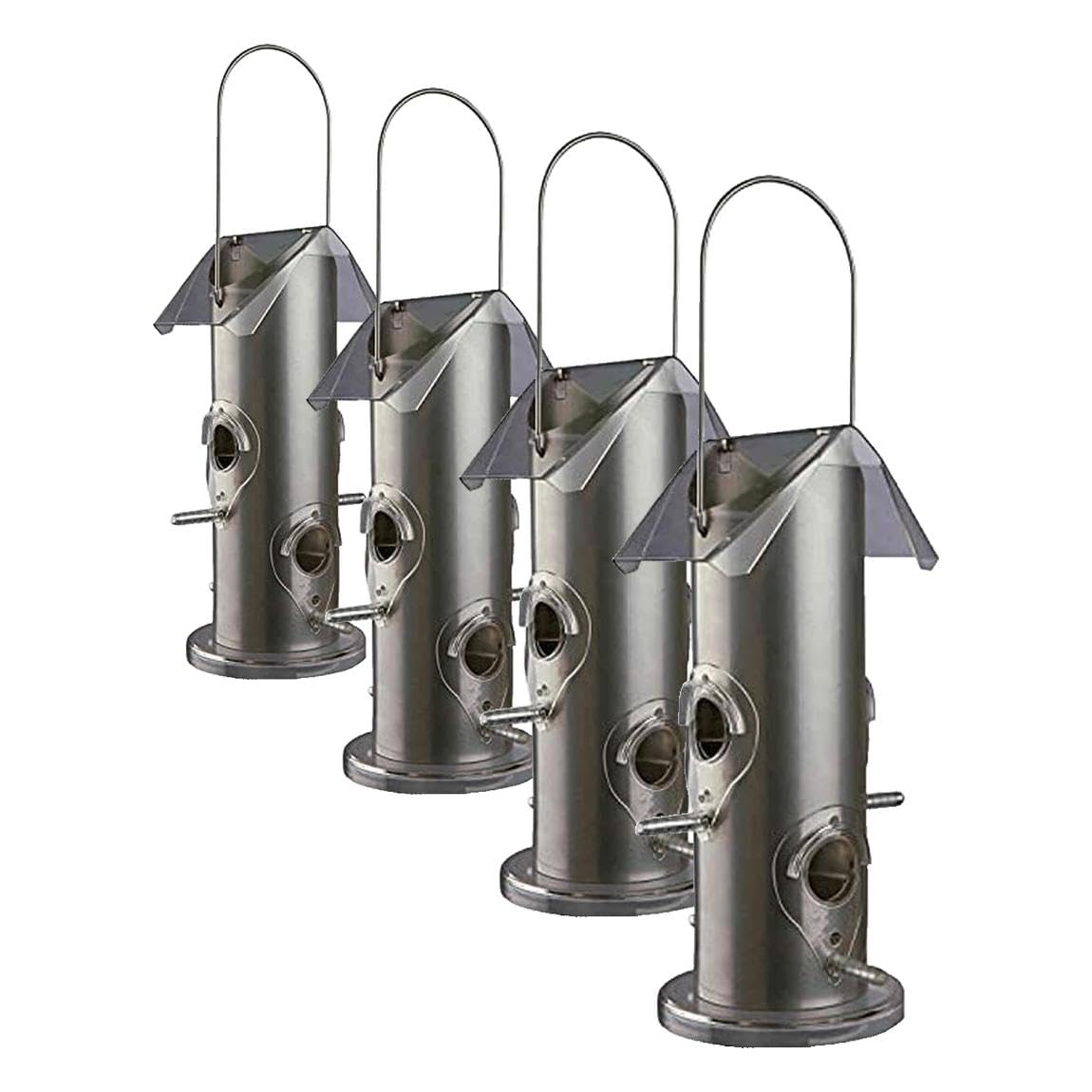 Trixie 55632 Futterspender, 800 ml/25 cm, Silber (Packung mit 4)