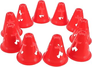 Gogogmee 10 Pçs Bola De Futebol Para Crianças Mini Bolas De Futebol Para Crianças Mini Cones De Trânsito Cones De Trânsito Cones De Segurança Pequenos Cones De Patinação Cones De Jogo
