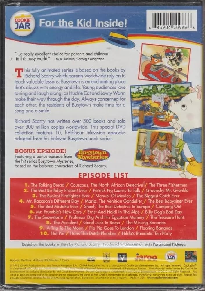 Amazon.co.jp: Busy World Richard Scarry Busy Busy Day 10 Eps