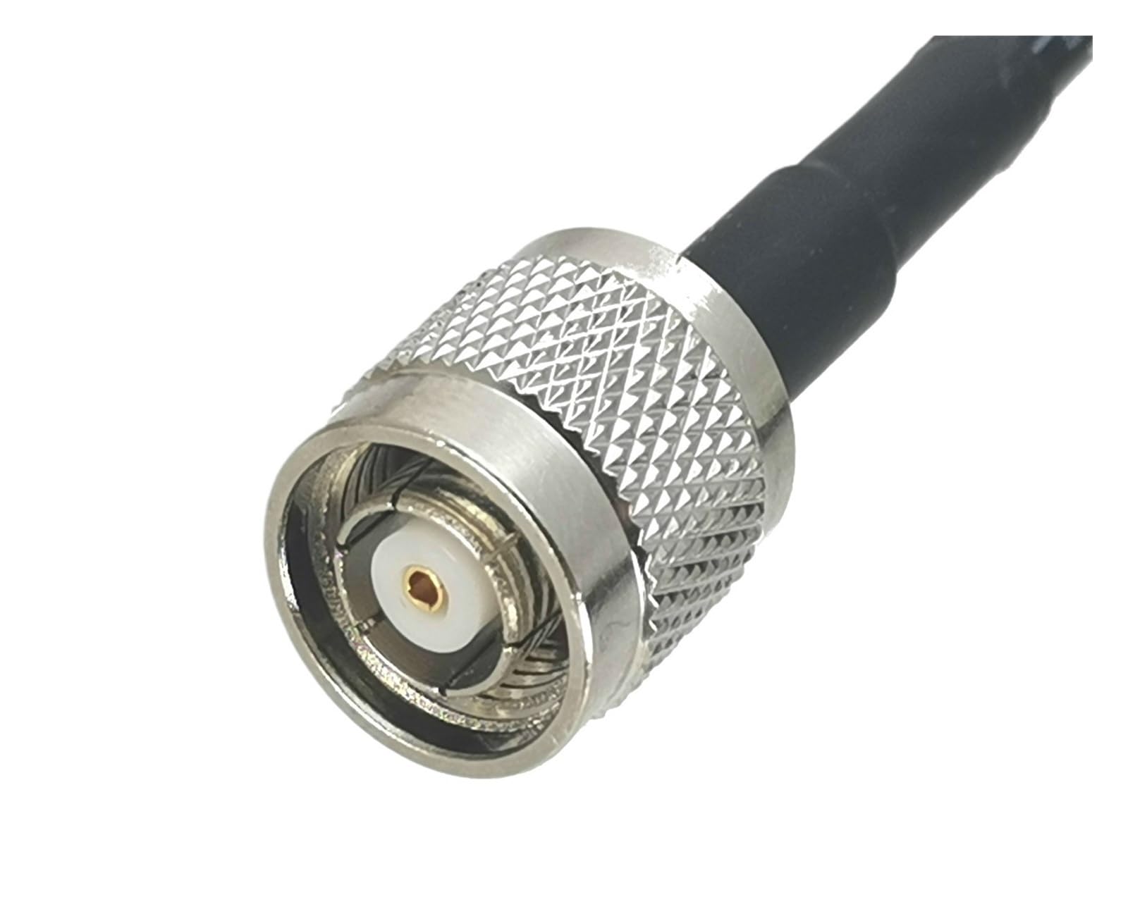 1 Pz RG58 RP-TNC Jack Maschio a N plug Connettore ad angolo retto RF Coassiale Jumper Cavo a spirale 4 pollici ~ 50 M(40M)
