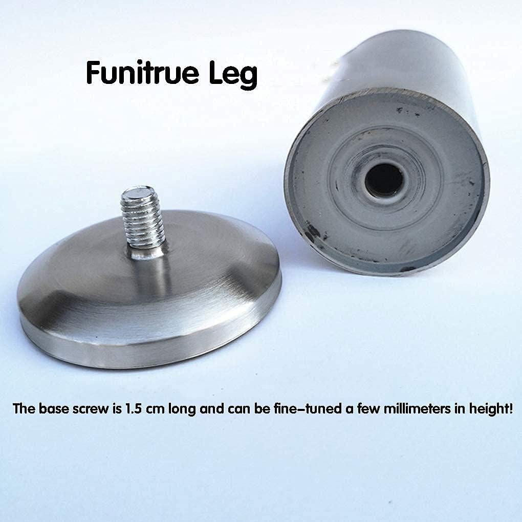 Feng Shui， Gambe per tavoli per mobili Resistenti 4 Pezzi Piedini per mobili in Altezza Regolabile Gambe per mobili in Acciaio Inossidabile 3-73 cm Piedini di Supporto per mobili in Metallo Gambe