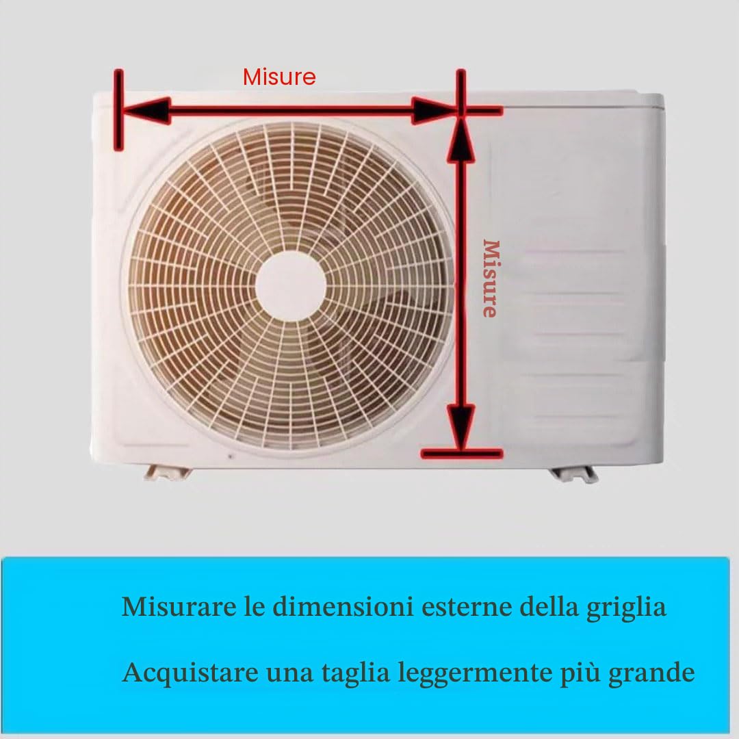 Deflettore del climatizzatore per unità Esterna,Deflettore di Uscita dell'Aria in Acciaio Inossidabile Paravento Anti-soffiaggio Diretto,Griglie di Protezione del condensatore del compressore CA