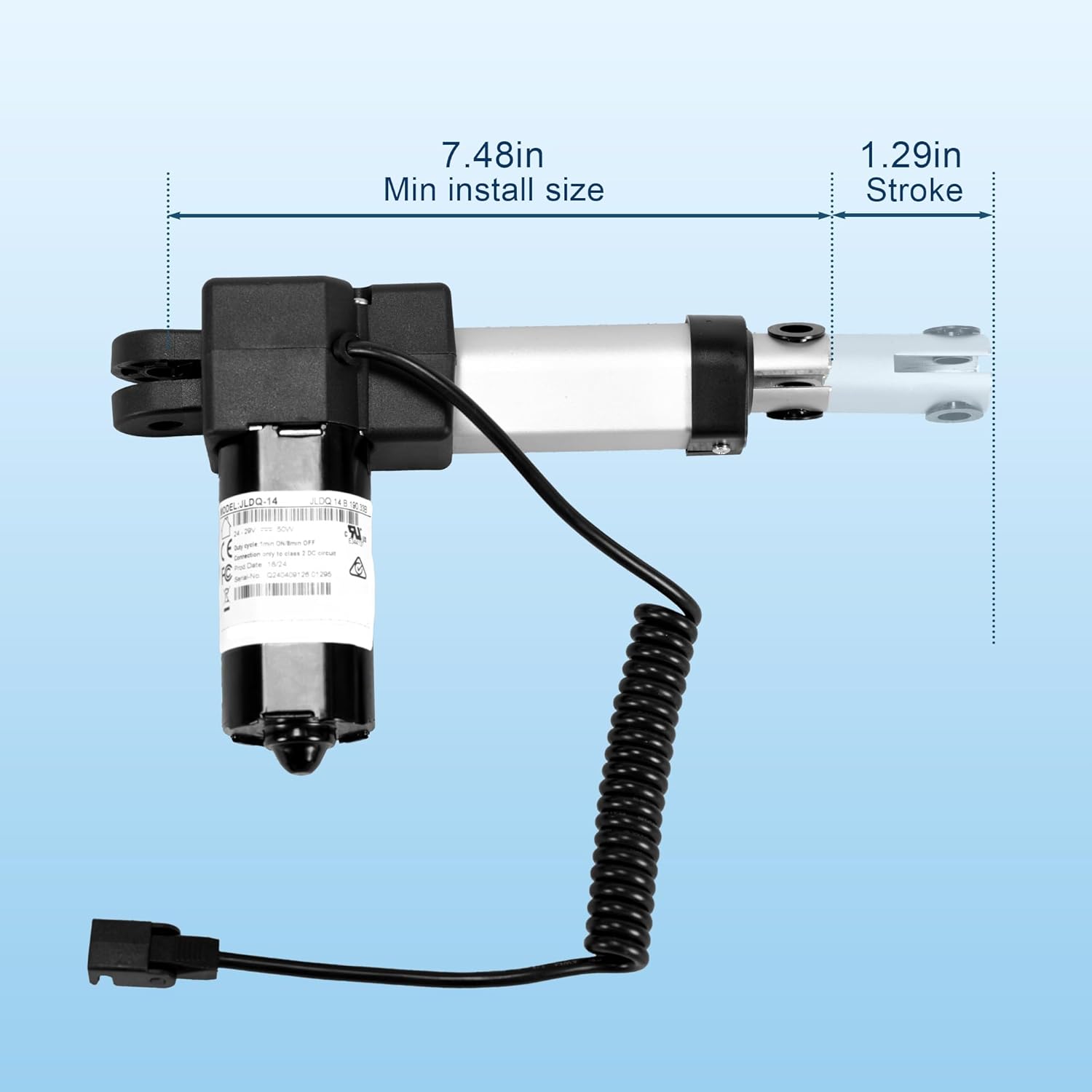 Fromann JLDQ-14 Part JLDQ.14.B.190.33B Motor Actuator Replacement for Power Recliner Sofa Lift Chairs