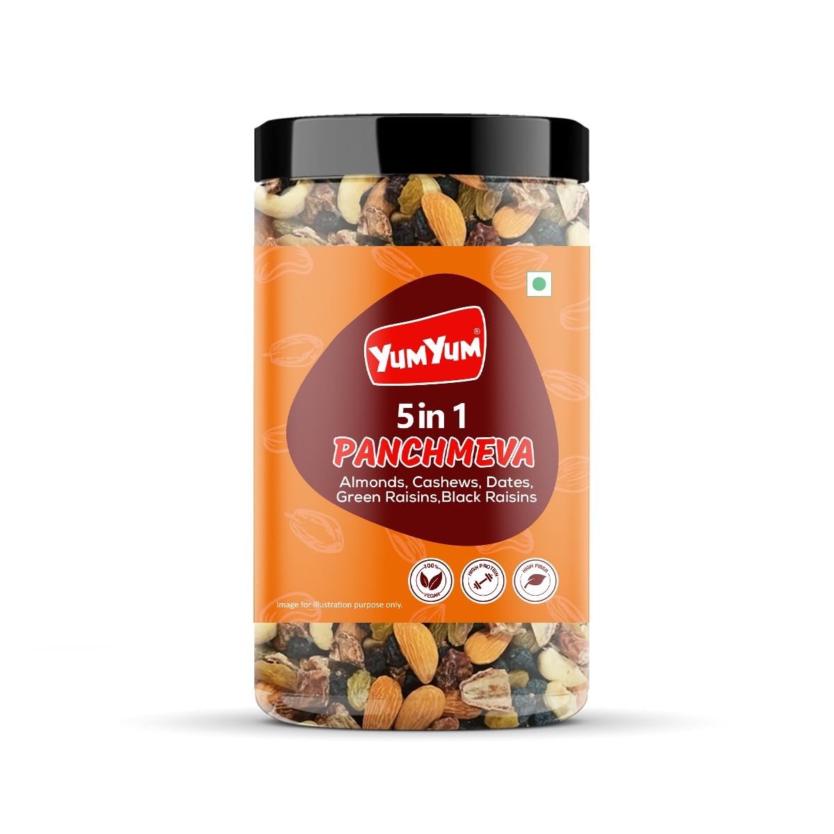Yum Yum Mixed Dry Fruits Panchmeva 400 grams I Mixed Nuts Healthy Snacks I Reusable Jar | Ready to Eat (B0CST4HS43) Amazon Price History, Amazon Price Tracker
