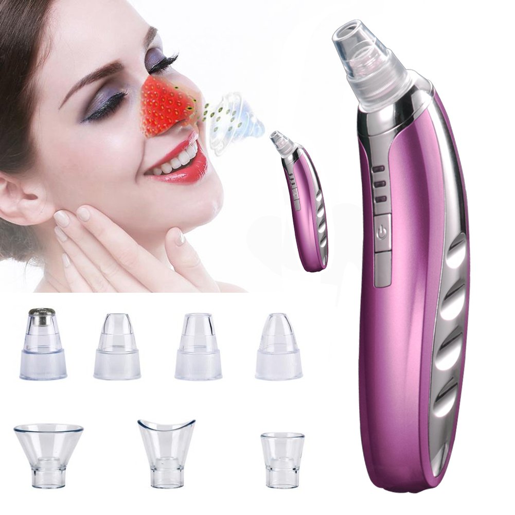 Blackhead Remover,Electric Microdermabrasion Facial Pore Cleaner Kit Blackhead Removal Tool Multifunction Diamond Vacuum Suction Cupping Device