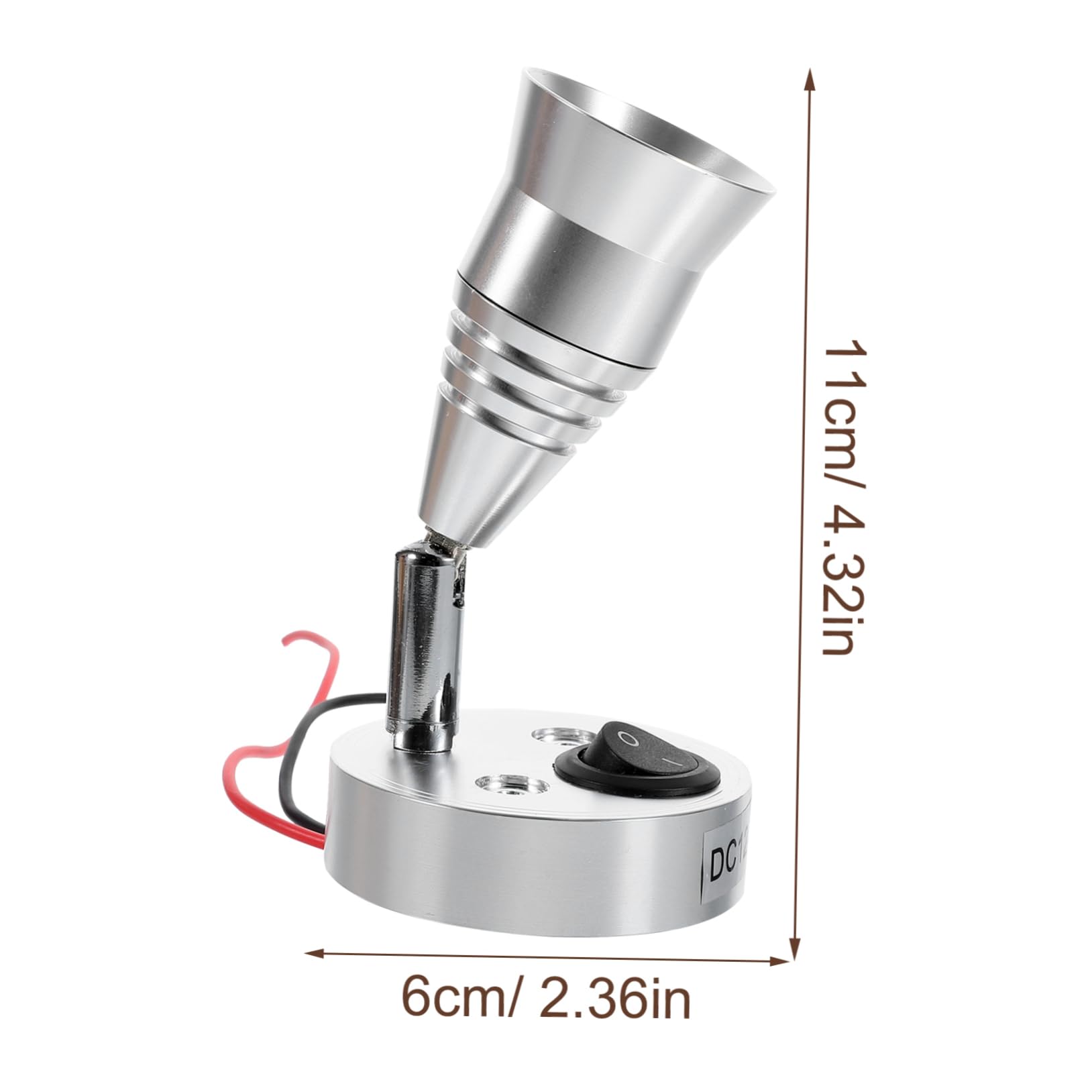 GRIRIW LED Rv Reading Lamp with Touch Switch Warm White Lighting Tool for Study and Work Compact Eye Protection Replacement for Rv and Vehicle Lighting