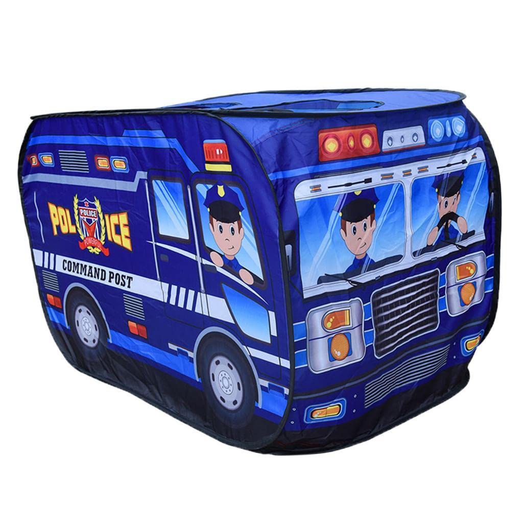 Tienda de Juegos Infantil Plegable para Interiores Y Exteriores, Jardín, Césped, Parque Infantil, Juguetes de Cumpleaños, Regalo, Coche de policía