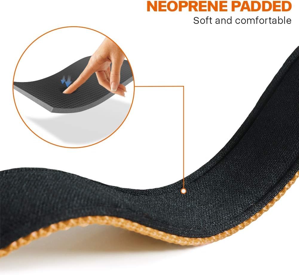 Taglory collare per cani, Imbottito Nylon Regolabile Traspirante Riflettente Collari per Cani di Taglia Media, Marrone