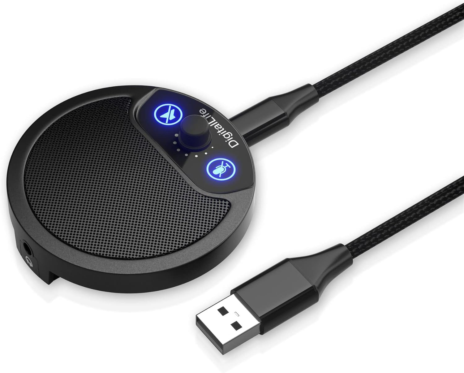 DigitalLifeUSB Conference Microphone (Omni-Directional) - Online Meeting PC Mic (No Built-In Speaker, PC/Mac)