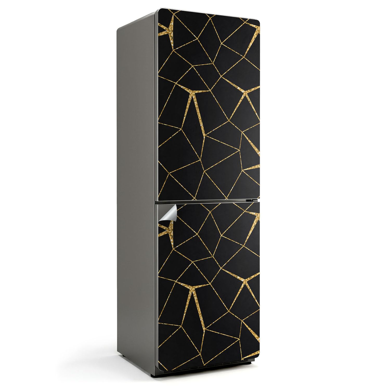 Pegatinas de nevera 60x190 cm premium con diseño geométrico y alta resistencia