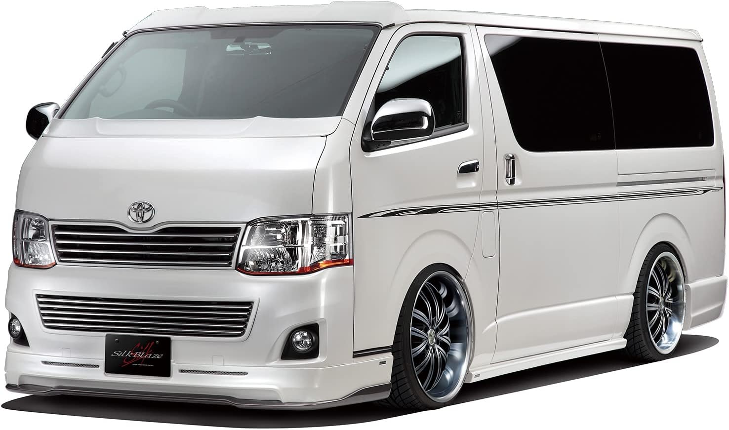 Aoshima 1/24 Silk Blaze TRH200V Hiace VerIII '10Toyota - Plastic Model Building Vehicle Kit, Item # 6335