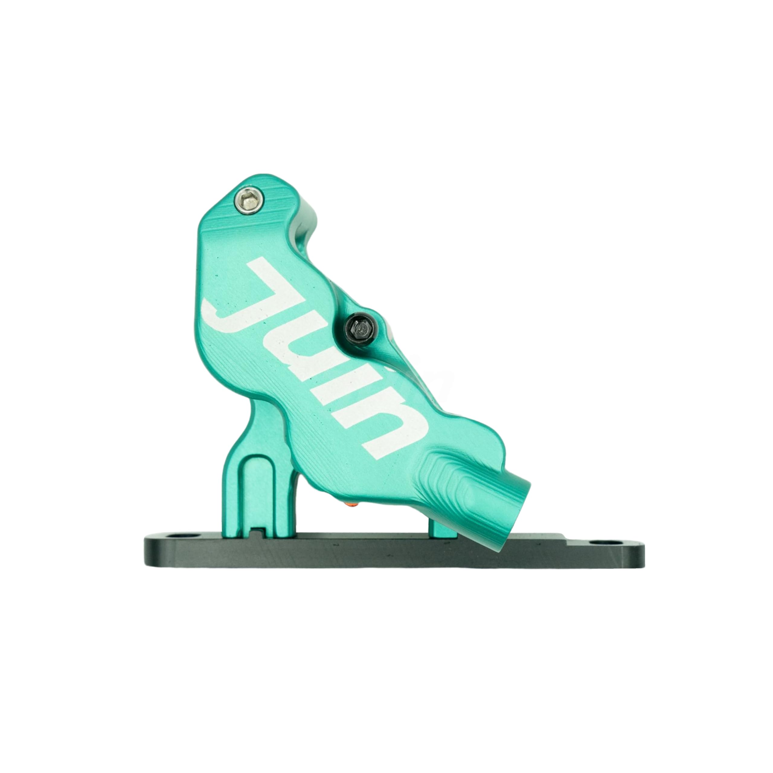 Juin ETF Road Bike Hydraulic Disc Brakes, 140mm, Mineral Oil, Turquoise