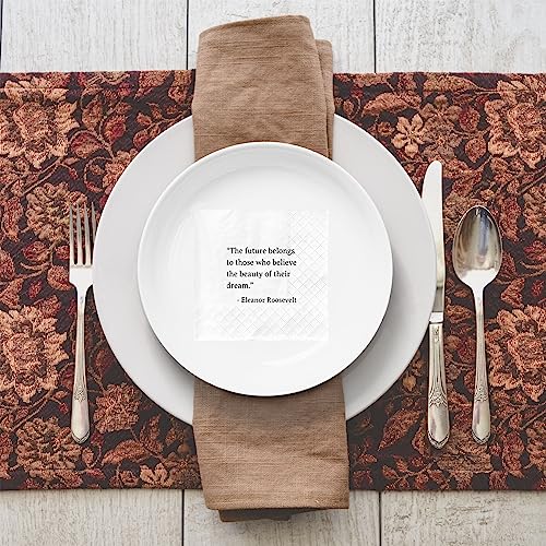 Joyiou-Inspirational-Quotes-Napkins-Graduation-Birthday-Holidays-Party-Supplies-Favors-Gifts-Decorations-50-Pack-Disposable-Napkins-for-Cake-Dessert-Berverage-Table-45-x-45-inches-2-Ply Joyiou Inspirational Quotes Napkins Graduation Birthday Holidays Party Supplies Favors Gifts Decorations 50 Pack Disposable Napkins for Cake Dessert Berverage Table 45 x 45 inches 2 Ply