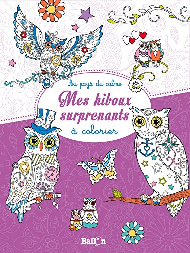 Télécharger Mes hiboux surprenants à colorier livre En ligne