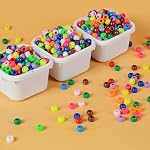 1000 Pcs 6x9 Mm Pony Beads Bulk Plastic Bracelet Beads Plastic Pony Beads for Bracelets Making Multi-Colored for Hair Braiding DIY Necklace Key Chain and Jewelry Making
