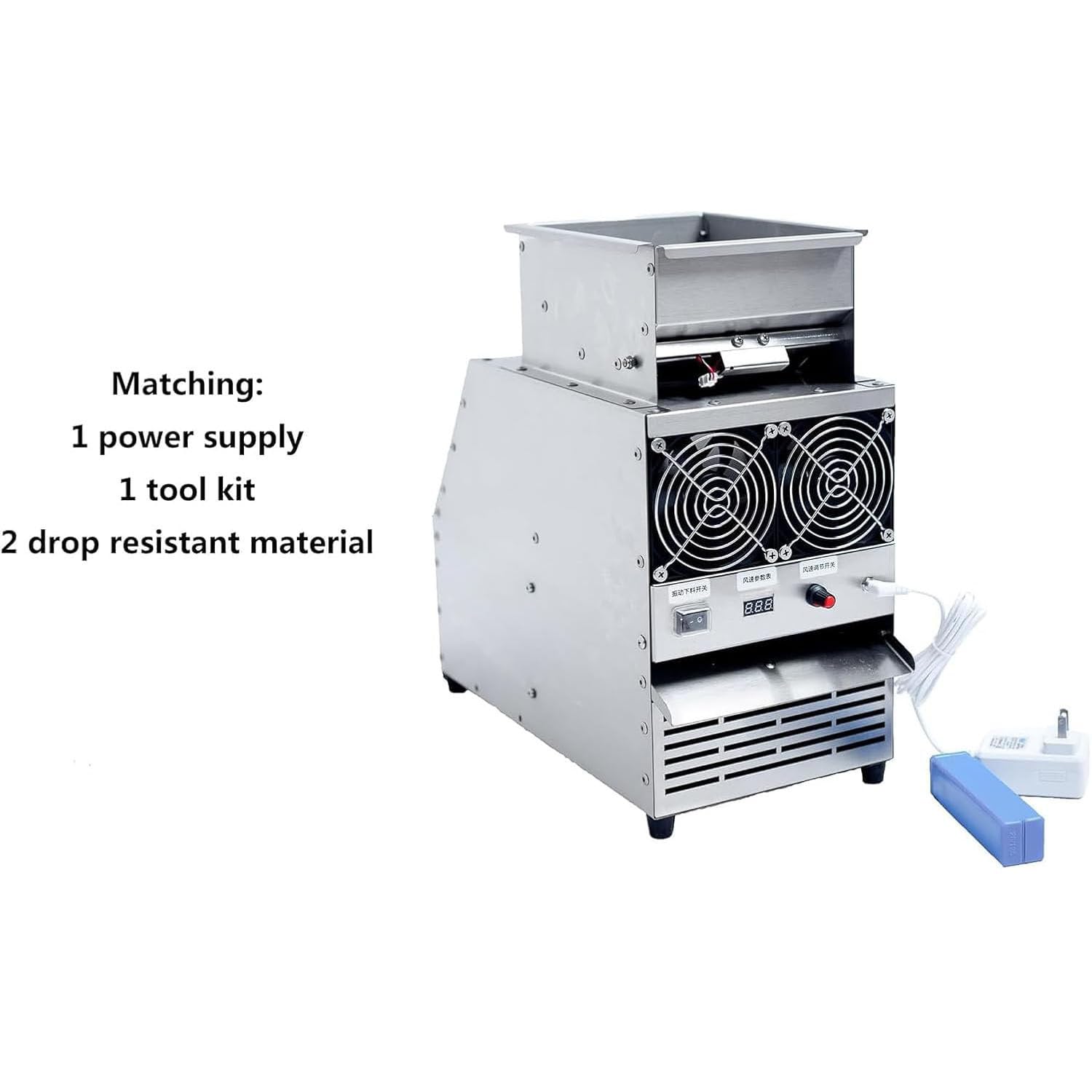 Getreideblasender Schalensplitter für Vögel, Windschutz, Siebmaschine für Getreide, Melonensamen, Reis und Bohnen, effiziente Futterblasmaschine für Vogelfutterspender