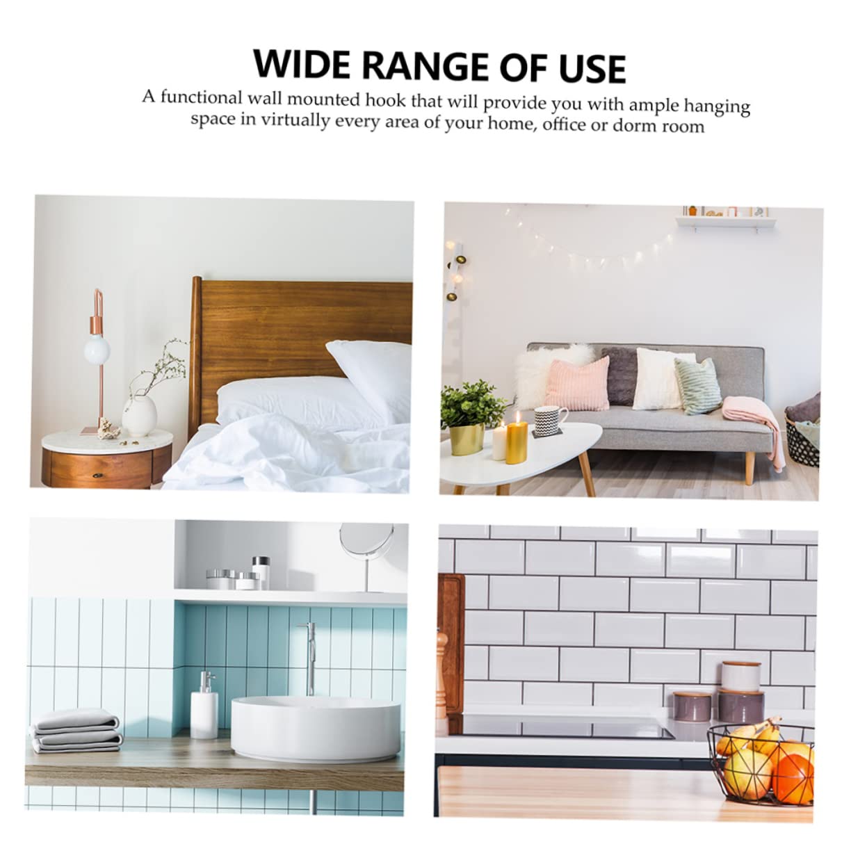 12 ganchos para toallas de baño, ganchos para toallas de baño, perchas de metal, ganchos para baño montados en la pared, perchero adhesivo, perchero de pared resistente, toallero individual innovate