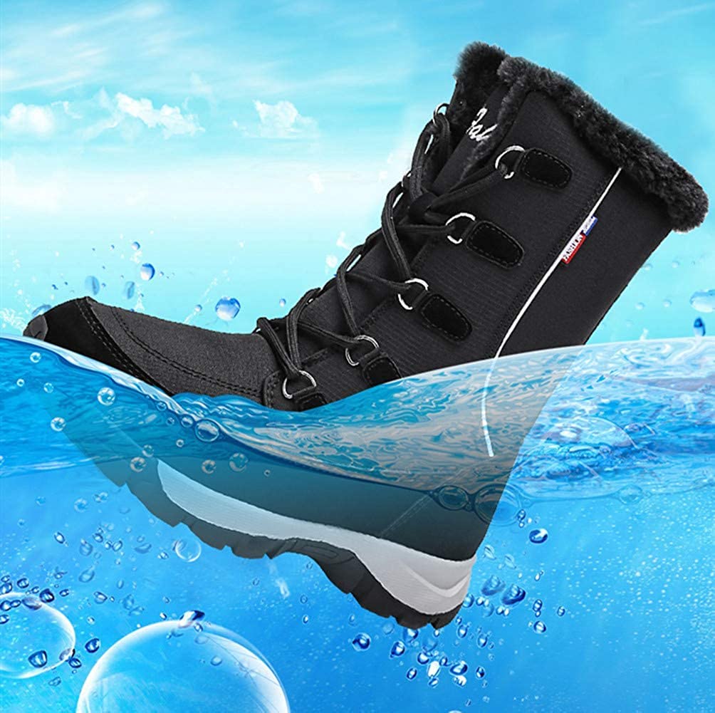 Asifn Herren Damen Stiefeletten Wasserdicht Anti-Rutsch Leichte Cozy Bootie Casual Outdoor Wandern Wandern Bequeme Schuhe