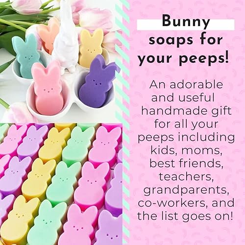Miniatura 2 de Sunbasil Soap Pastel Bunny jabón de glicerina cesta de Pascua regalos