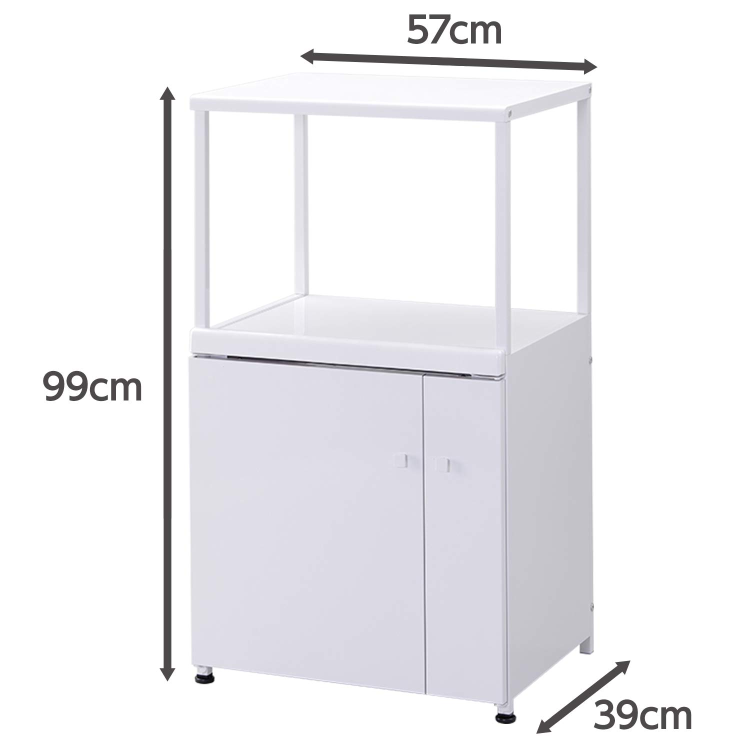 Amazon｜[エムケー精工] レンジ台 (米びつ) 米容量6kg (幅57cm
