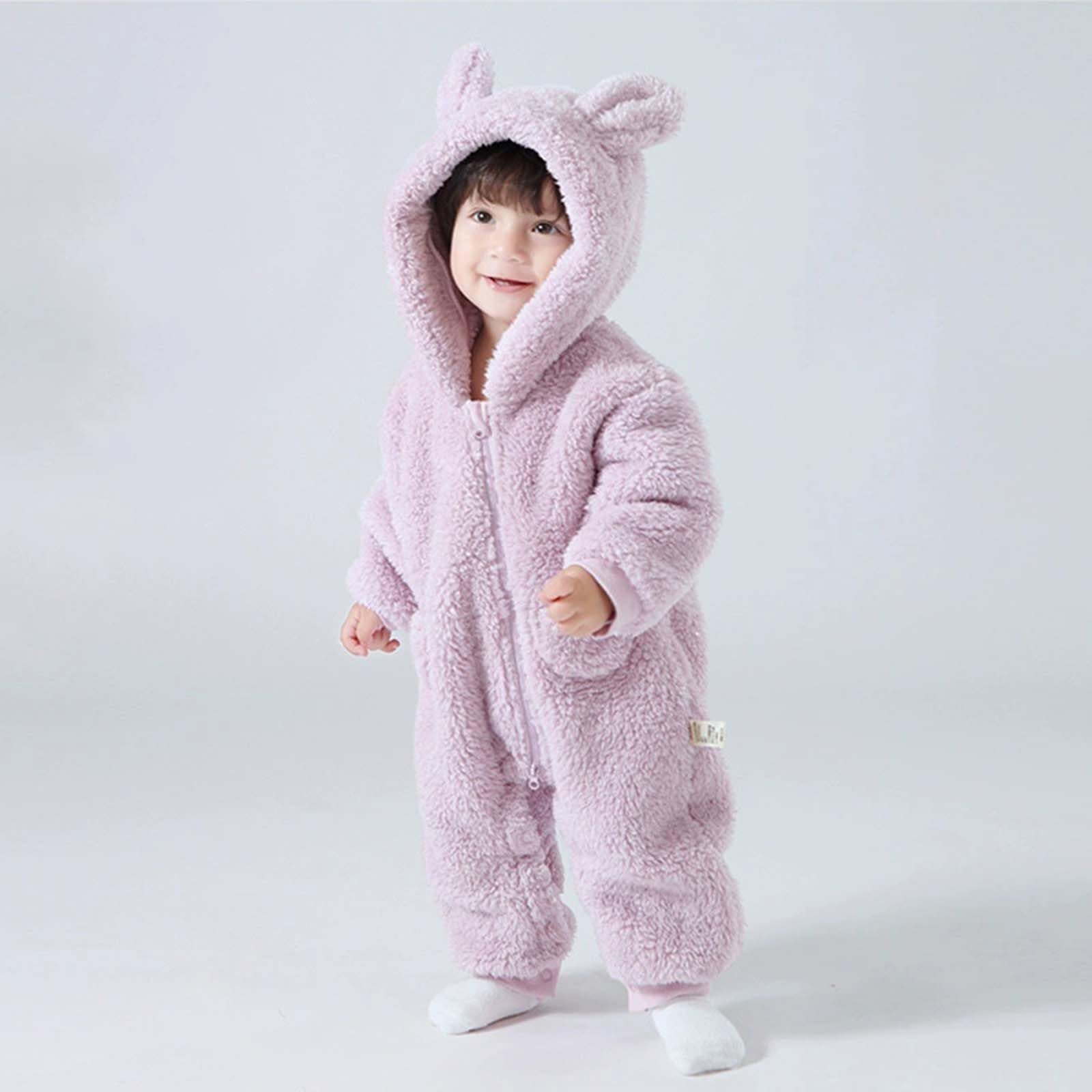 Generico Tutina Morbida per Neonati, per Bambini, Bambine, Neonati, Bambini Piccoli, Abbigliamento Invernale Autunnale, Caldo e Accogliente, Abbigliamento da Gioco