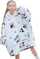 Vista 29 de Kipswiza Manta Ponible con Capucha para Mujeres y Hombres, Sudadera de Mantas con Capucha de Sherpa Suave y Acogedora Extragrande como Regalos