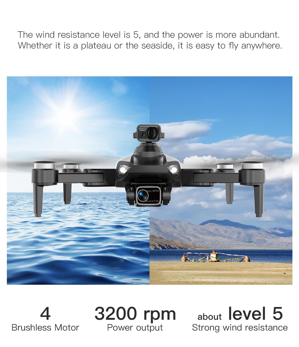 Drone RC LYZRC L900 SE MAX GPS 4K WiFi 5G FPV Brushless Nero – Drone Pieghevole con Return Home