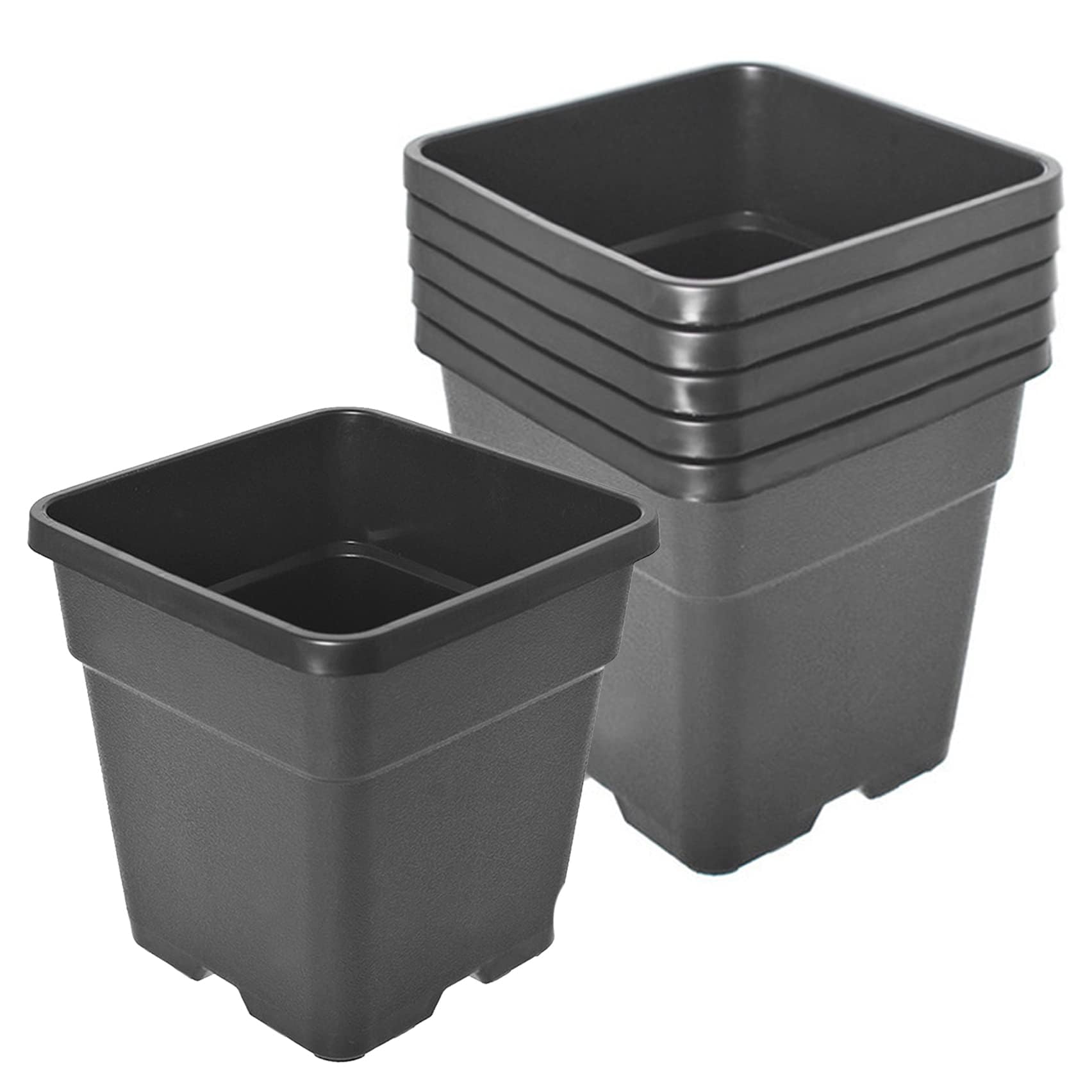 XCSHUS 5-Pack 10 Gallon Square Pot